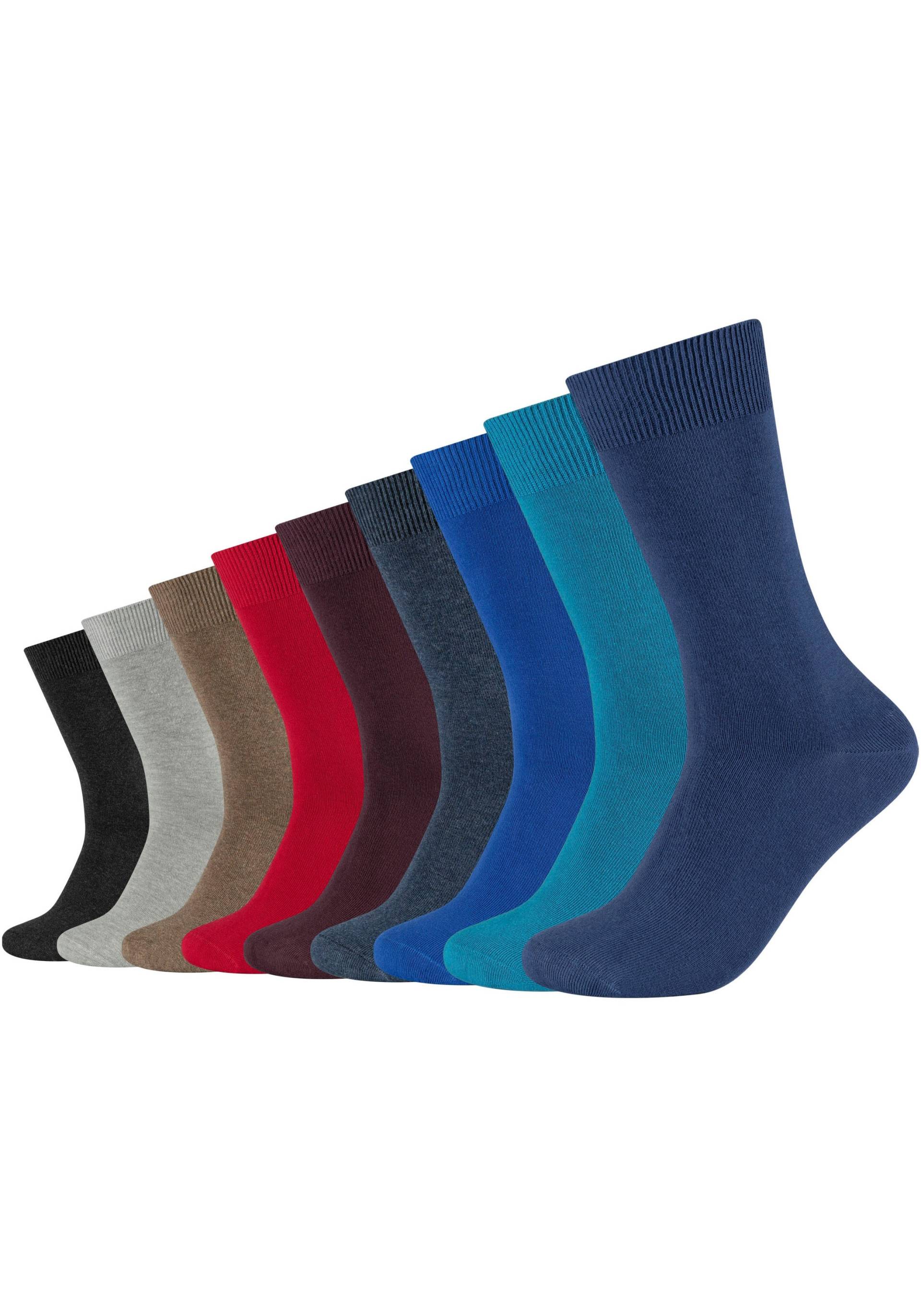 Camano Socken, (Packung, 9er-Pack), mit verstärktem Fersen- und Zehenbereich von CAMANO