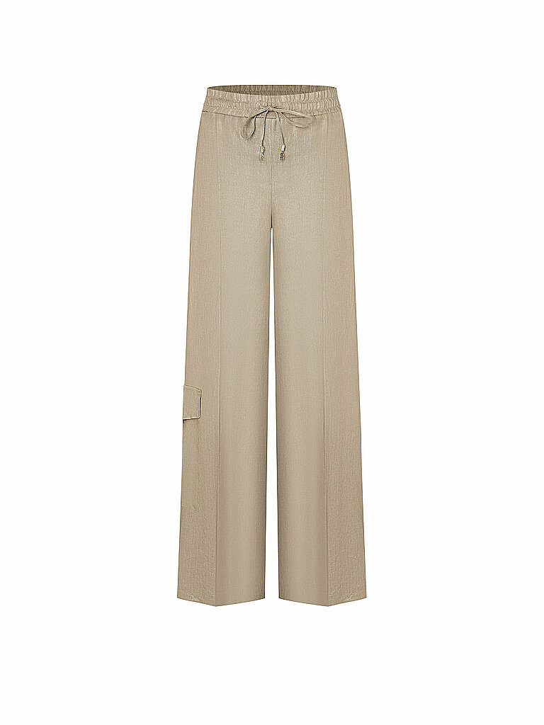 CAMBIO Leinen Cargohose AMALIA CARGO beige | 40/L32 von CAMBIO