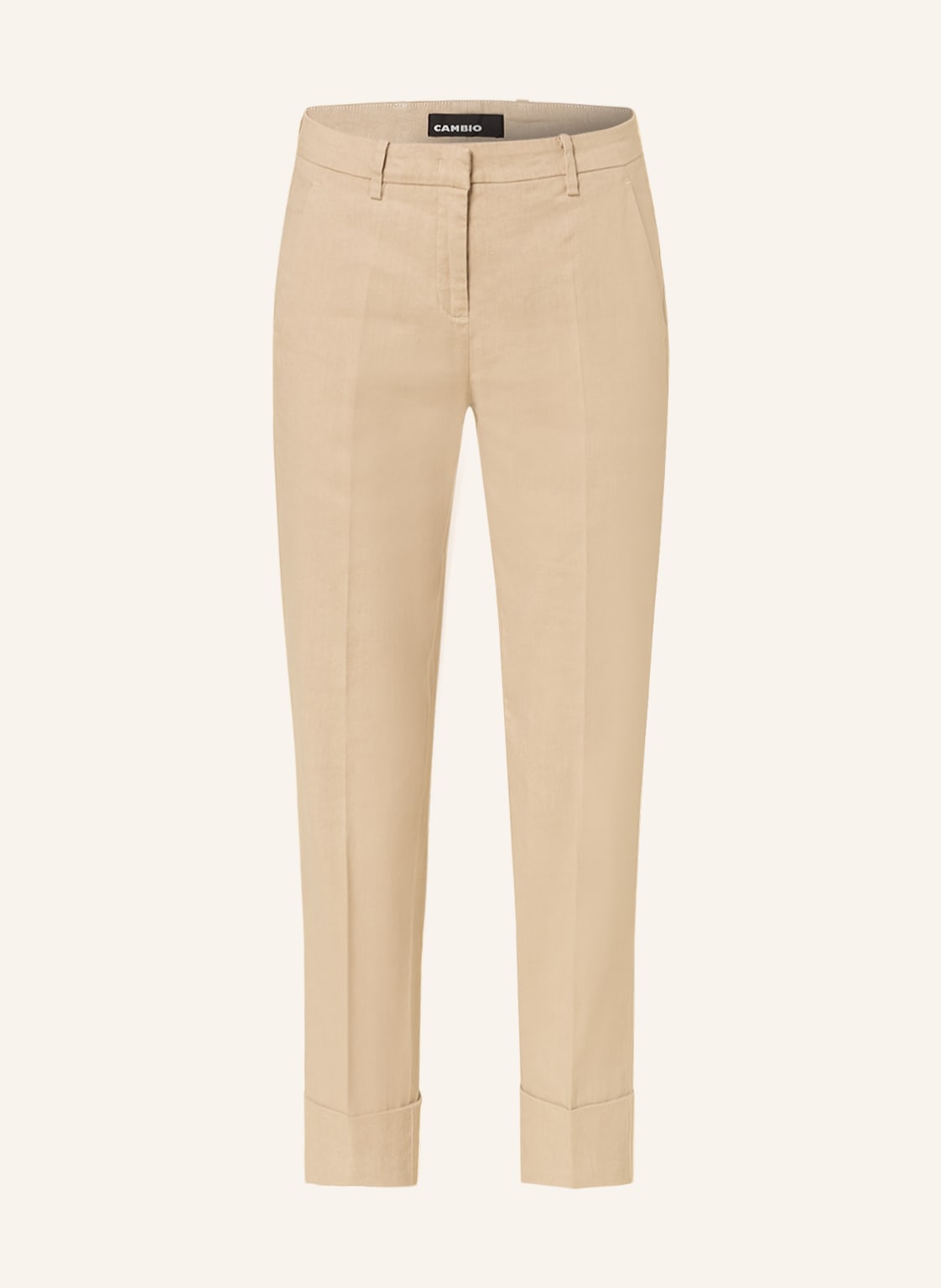Cambio 7/8-Hose Krystal Mit Leinen beige Cambio 7/8-Hose Krystal Mit Leinen beige von CAMBIO