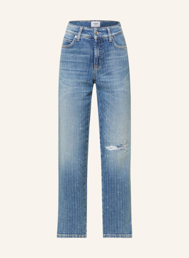 Cambio 7/8-Jeans Paris Mit Schmucksteinen blau von CAMBIO