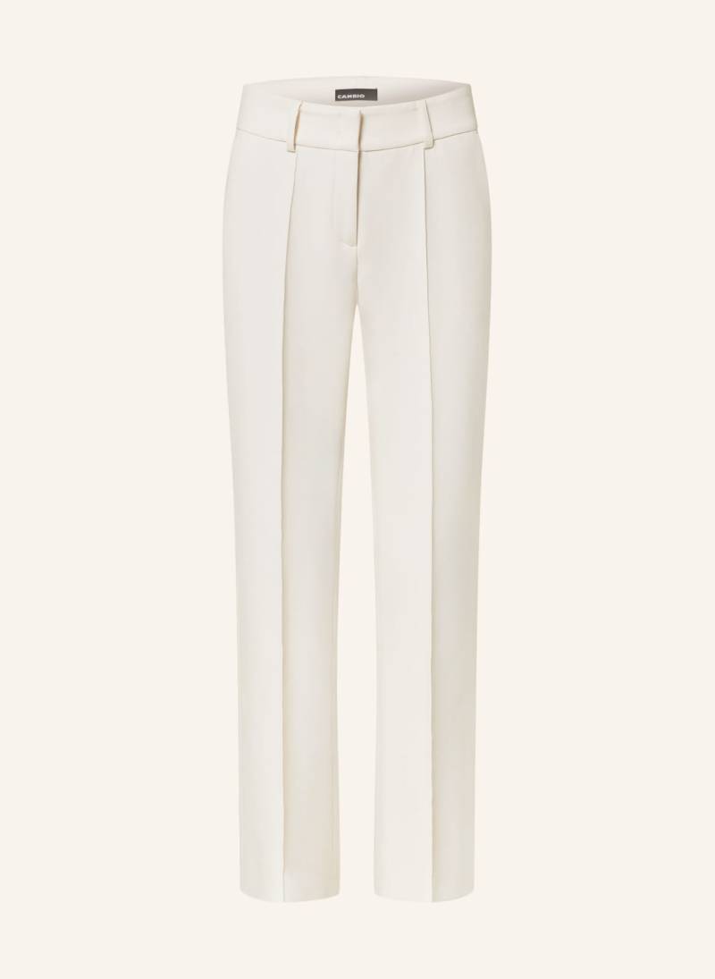 Cambio Bootcut-Hose Farah weiss von CAMBIO