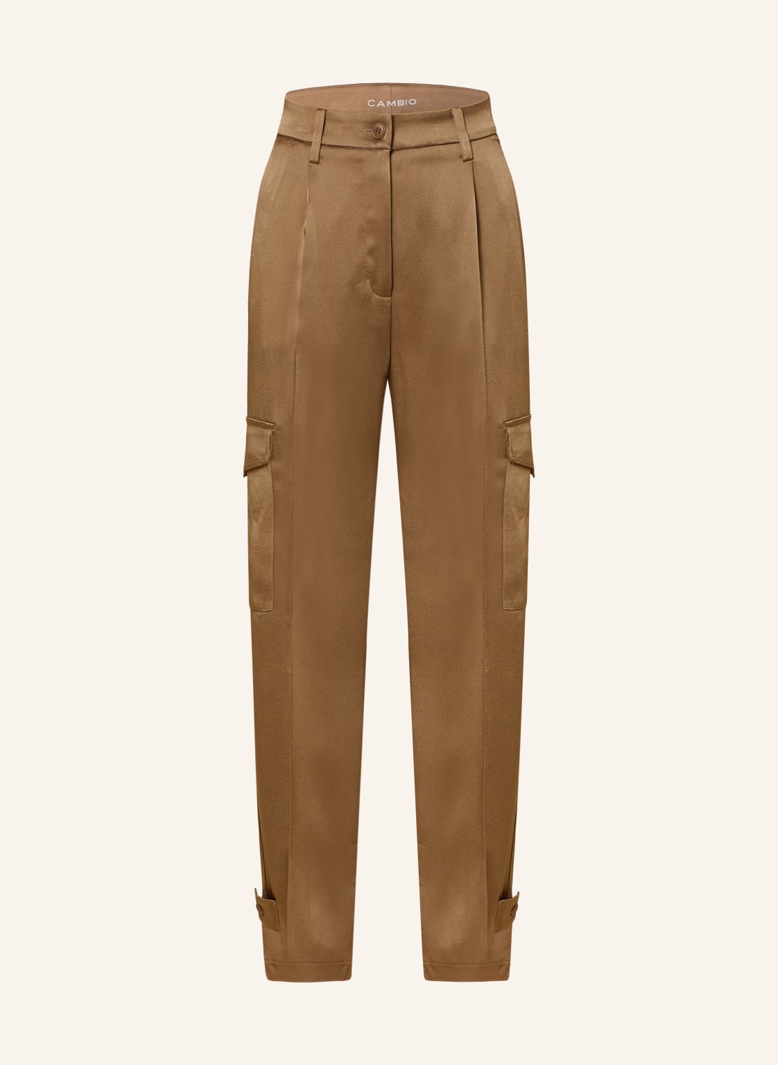 Cambio Cargohose Koko Aus Satin beige Cambio Cargohose Koko Aus Satin beige von CAMBIO