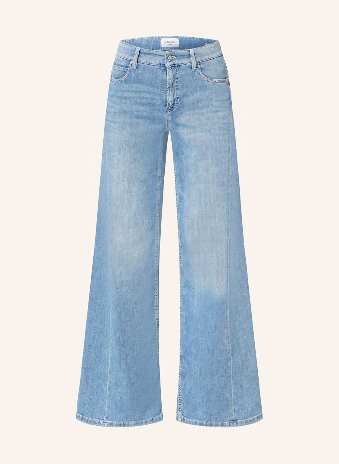 Cambio Flared Jeans Palazzo Patch blau von CAMBIO