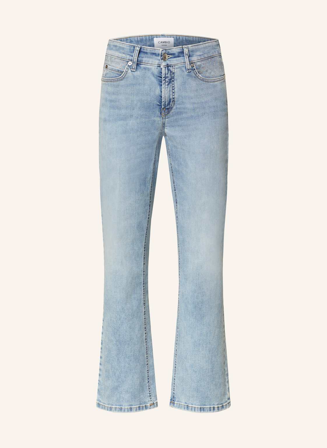 Cambio Flared Jeans Paris Mit Schmucksteinen blau von CAMBIO