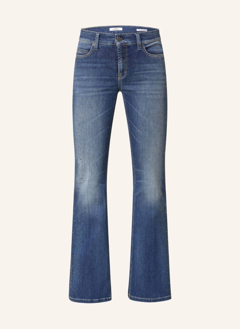 Cambio Flared Jeans Paris Mit Schmucksteinen blau von CAMBIO