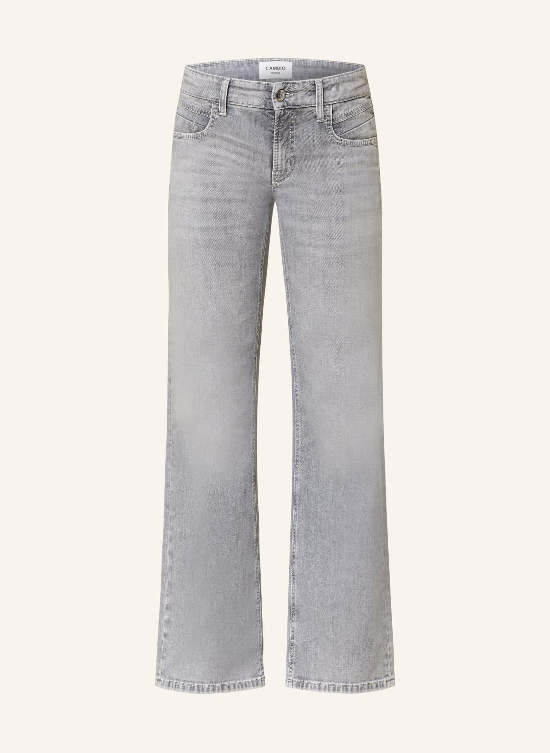 Cambio Straight Jeans Tess grau von CAMBIO