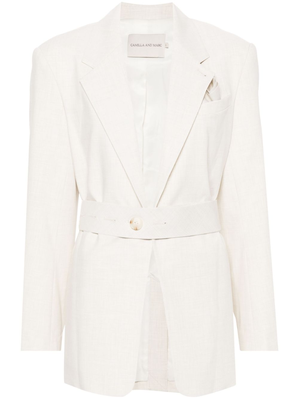 CAMILLA AND MARC Floris belted blazer - Neutrals von CAMILLA AND MARC