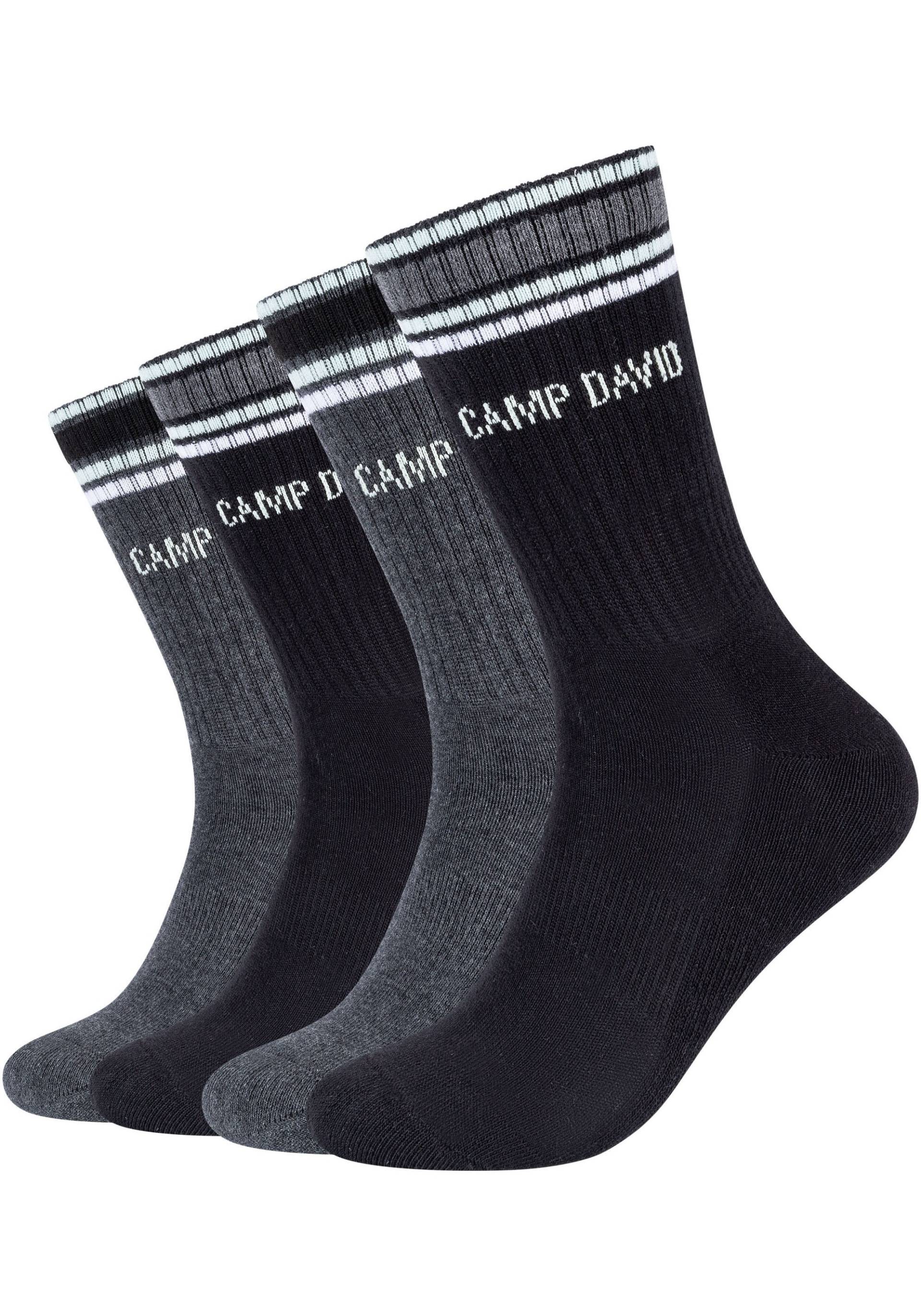 CAMP DAVID ABS-Socken »cushioned«, (4er Pack), mit verstärktem Zehenbereich von CAMP DAVID
