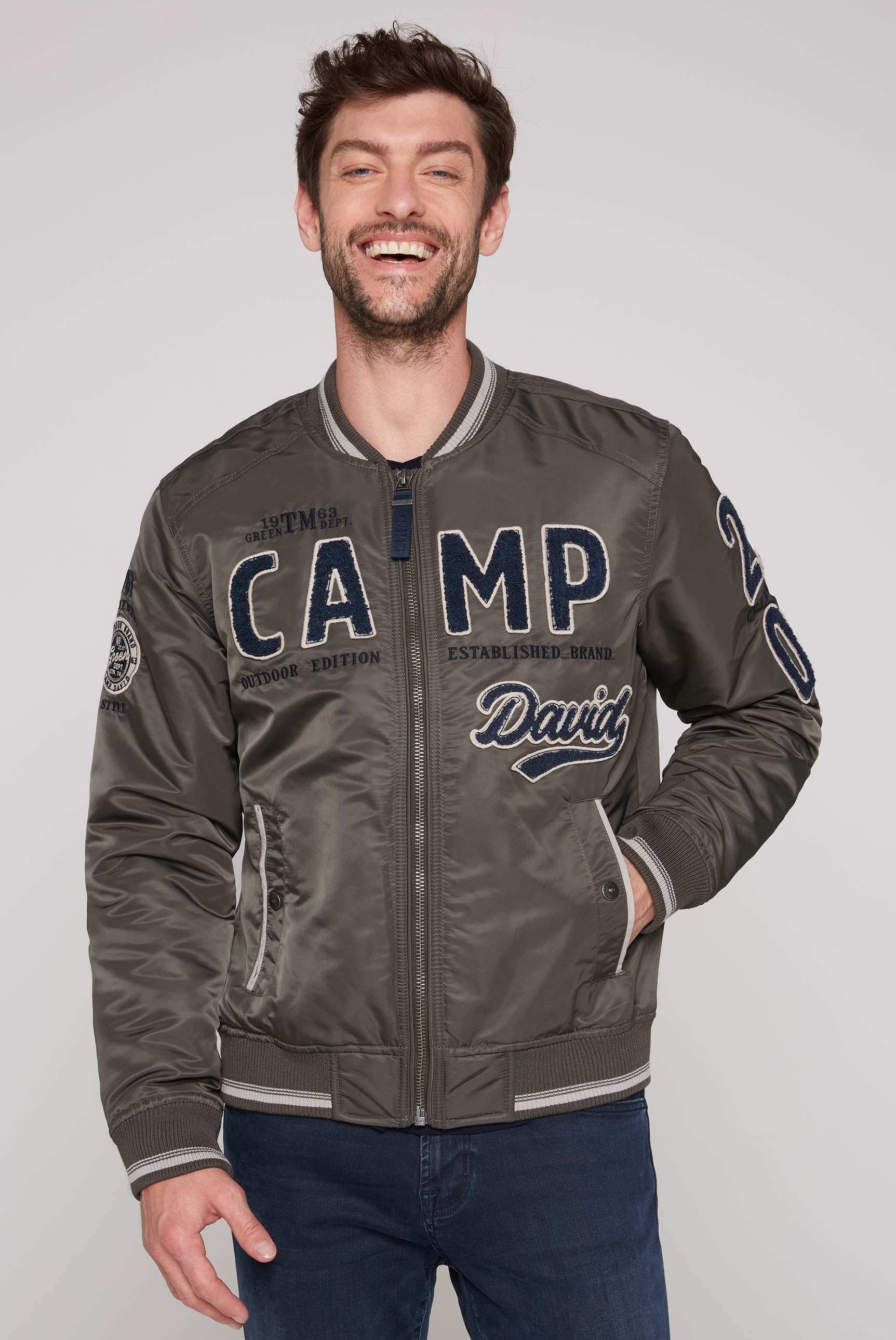 CAMP DAVID Blouson, mit grossem Frottee-Logo von CAMP DAVID