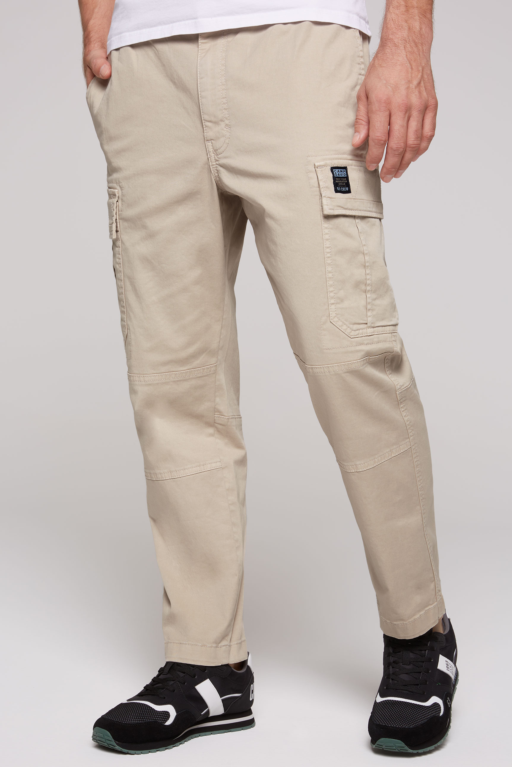 CAMP DAVID Cargohose, Hosensaum mit innenliegendem Tunnelzugband CAMP DAVID Cargohose, Hosensaum mit innenliegendem Tunnelzugband von CAMP DAVID