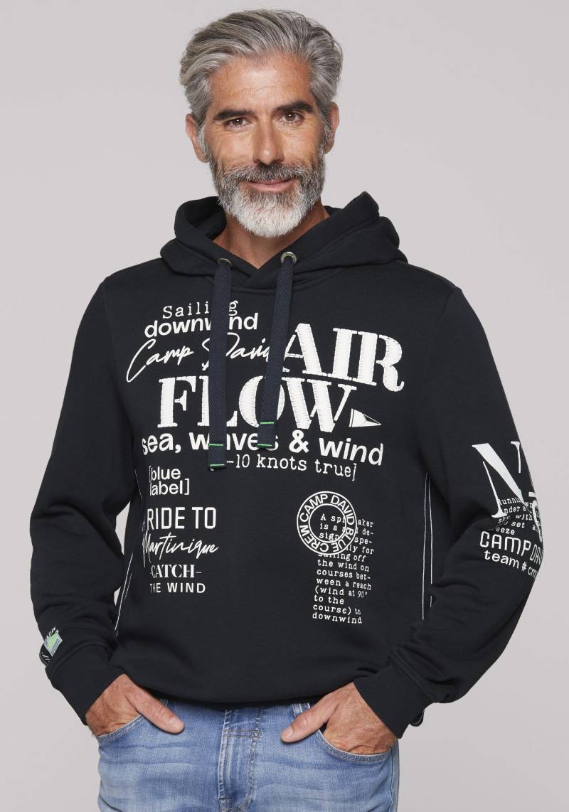 CAMP DAVID Hoodie, mit Logo-Prints von CAMP DAVID