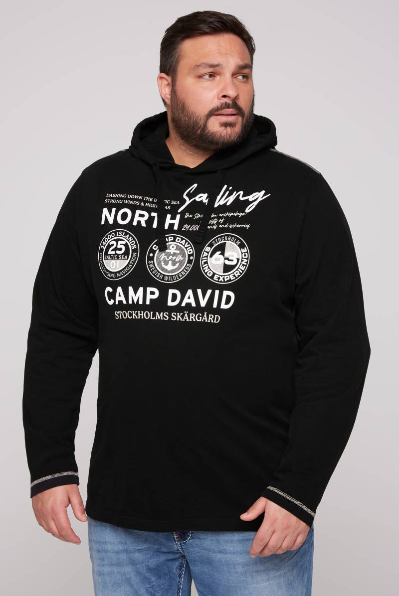 CAMP DAVID Kapuzenshirt, langarm, mit Logo-Prints von CAMP DAVID