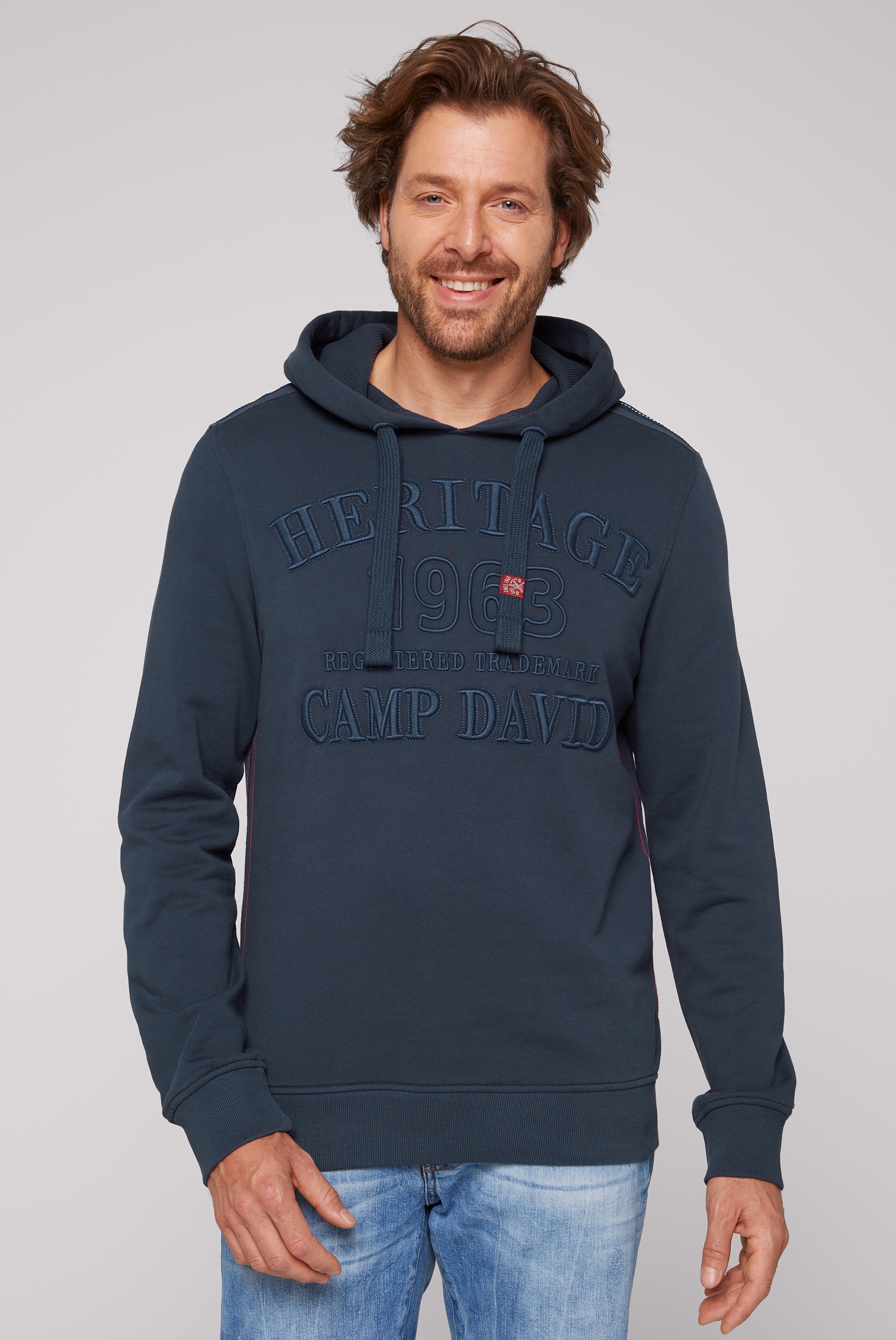 CAMP DAVID Kapuzensweatshirt, mit Logostickereien von CAMP DAVID