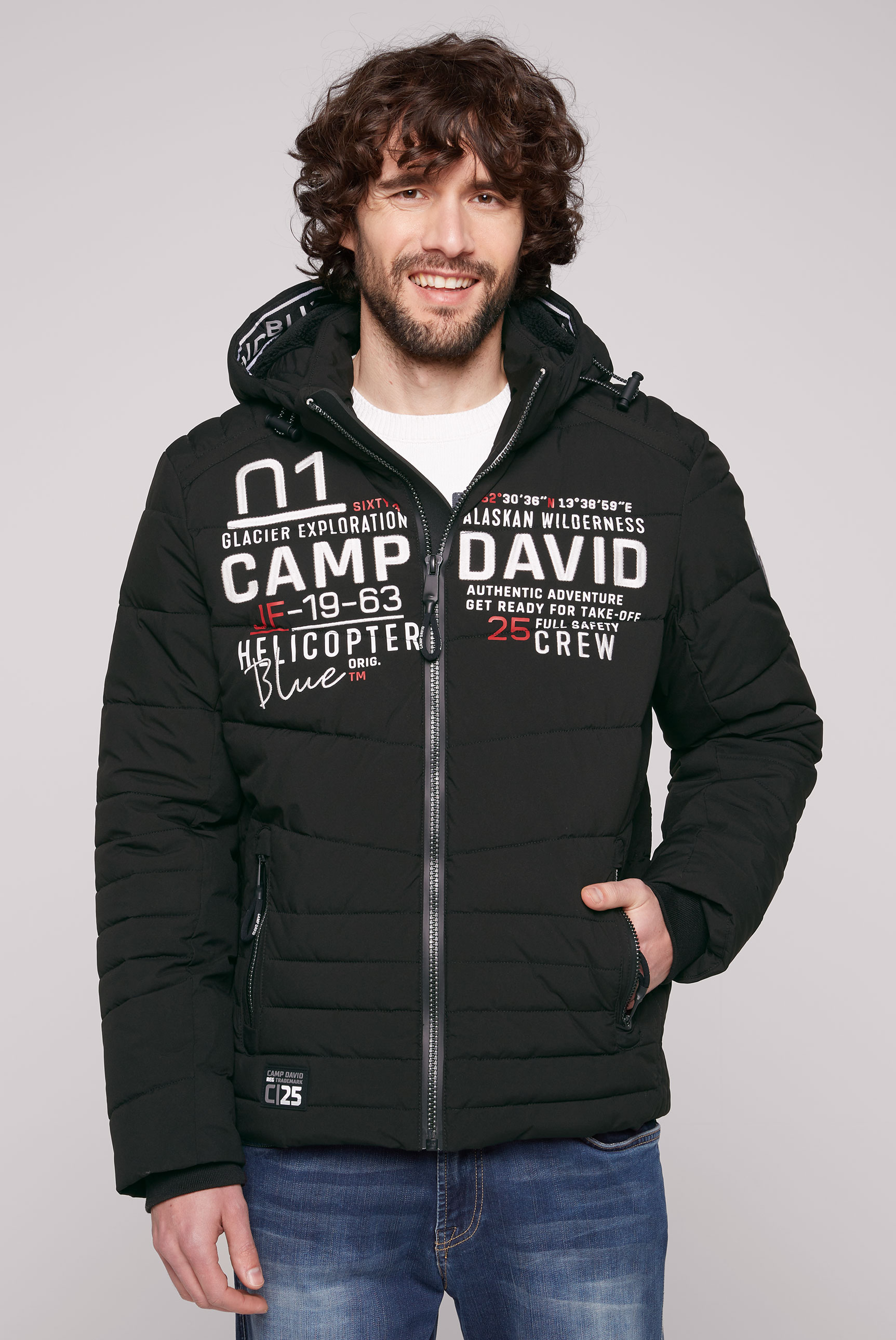 CAMP DAVID Outdoorjacke, mit Kapuze, mit Windbreaker-Bündchen im Ärmel von CAMP DAVID