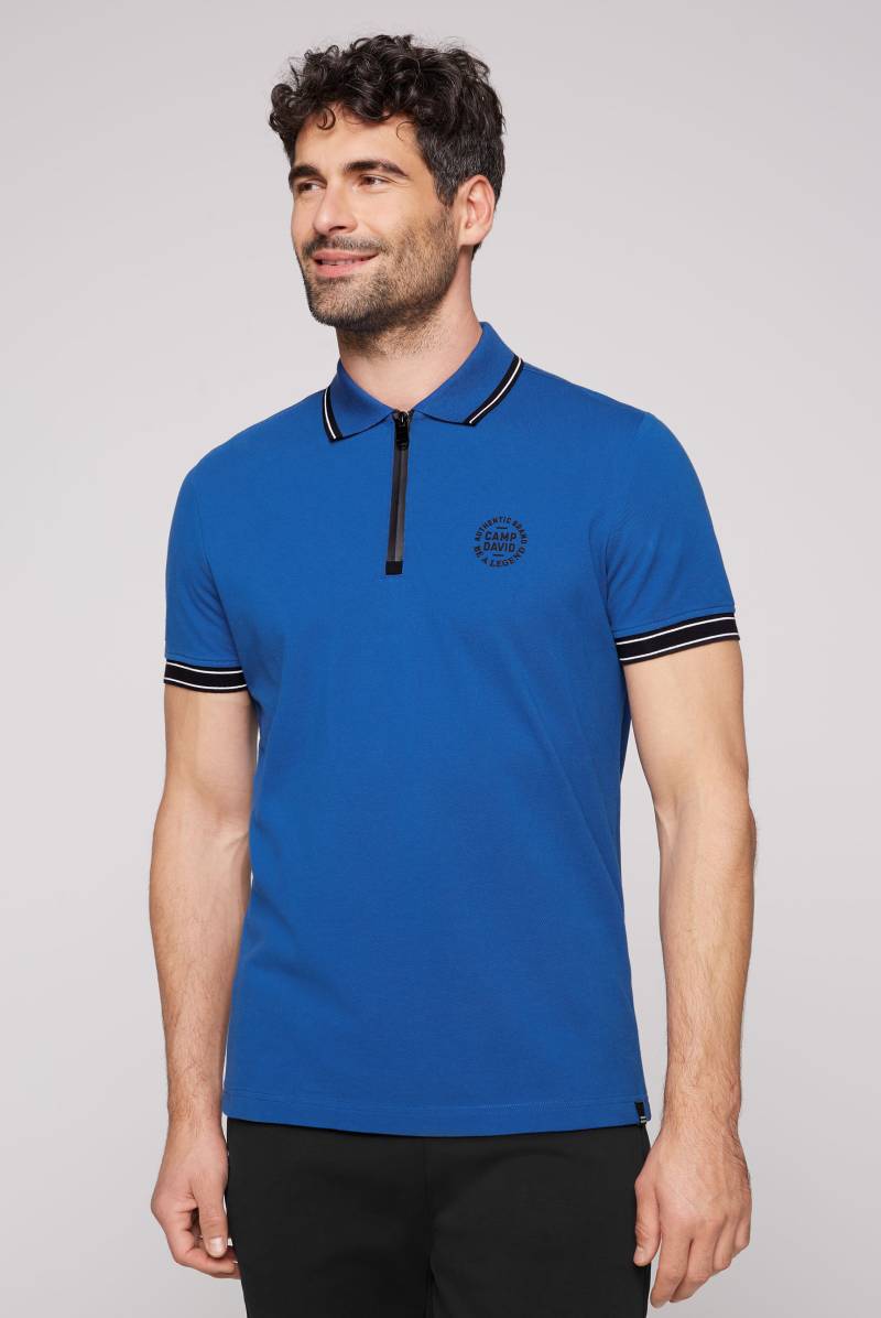 CAMP DAVID Poloshirt, mit Print am Kragen von CAMP DAVID