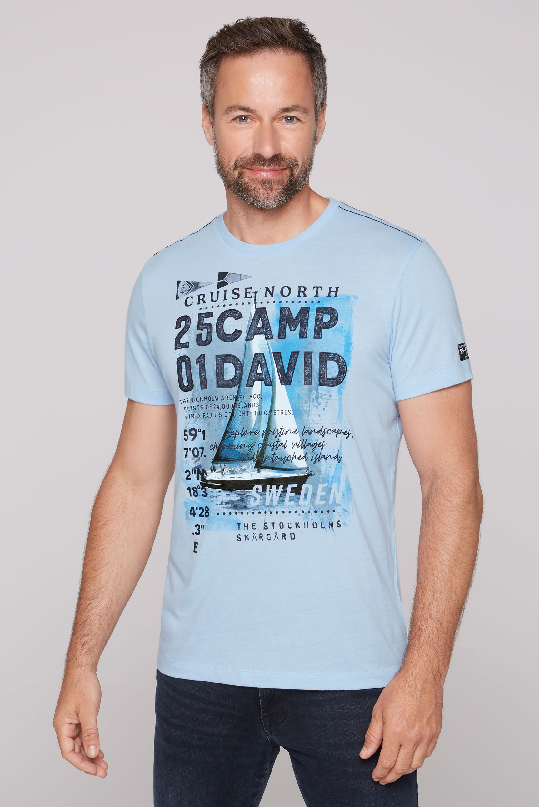 CAMP DAVID Print-Shirt, mit maritimen Prints von CAMP DAVID