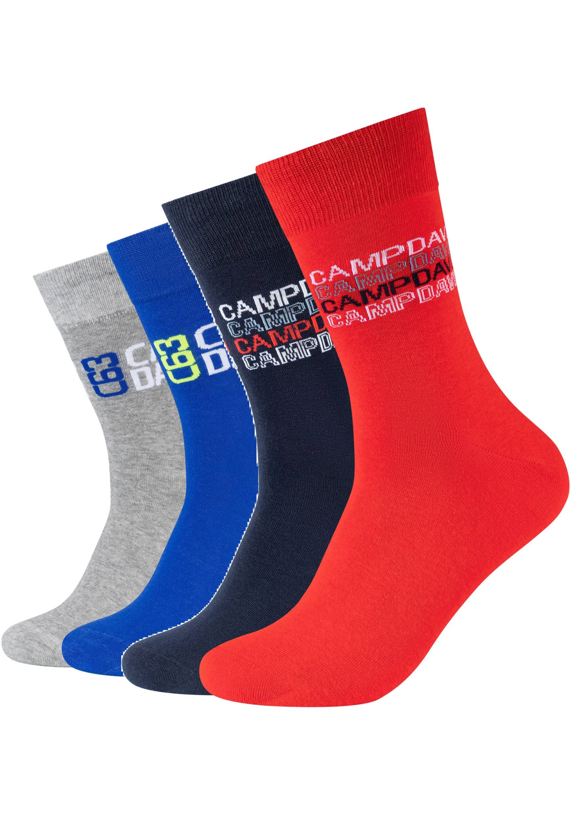 CAMP DAVID Socken »casual«, (4er Pack), mit Markenlogo von CAMP DAVID