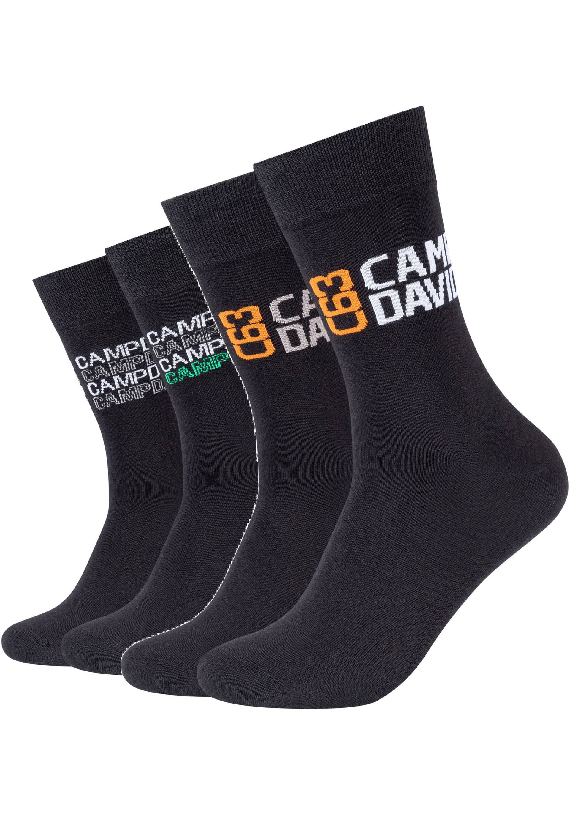CAMP DAVID Socken »casual«, (4er Pack), mit Markenlogo von CAMP DAVID