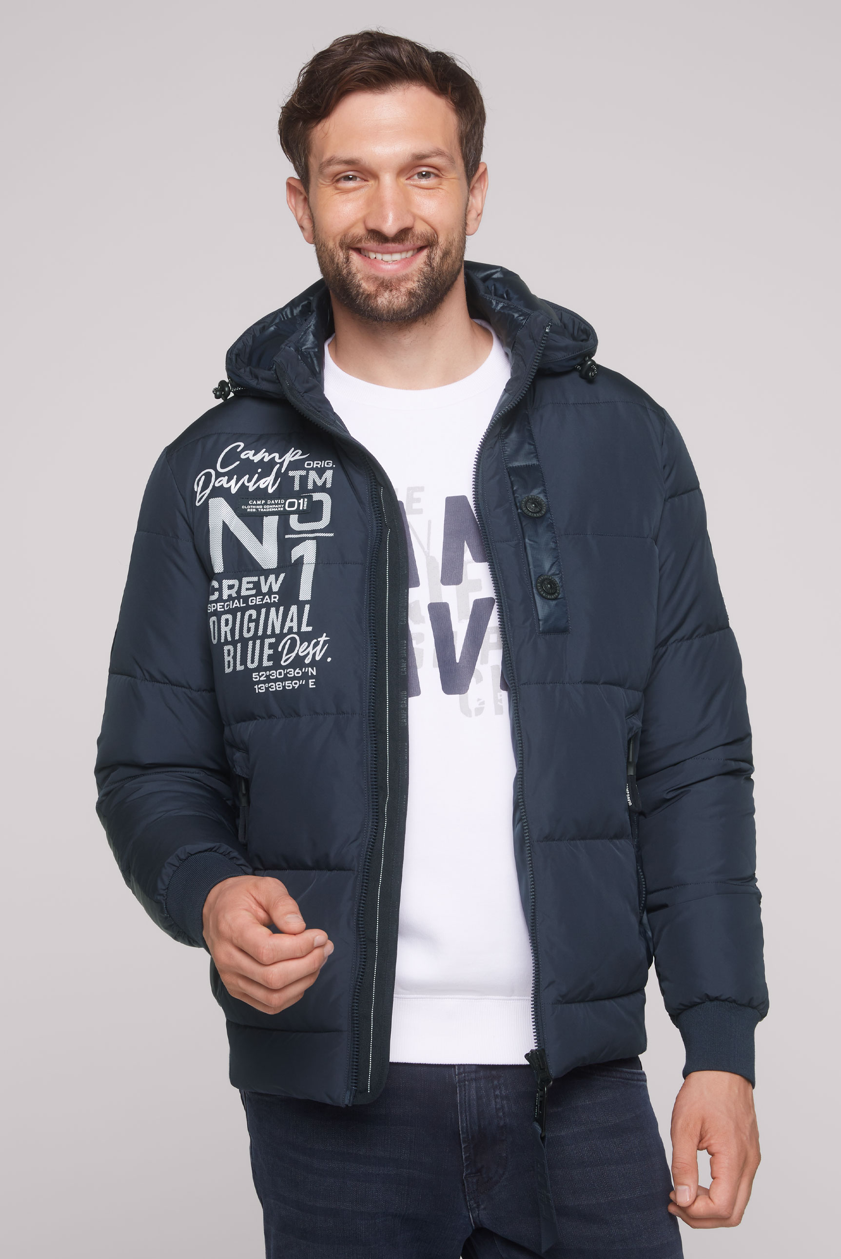 CAMP DAVID Steppjacke, mit Kapuze, mit abtrennbarer Kapuze CAMP DAVID Steppjacke, mit Kapuze, mit abtrennbarer Kapuze von CAMP DAVID