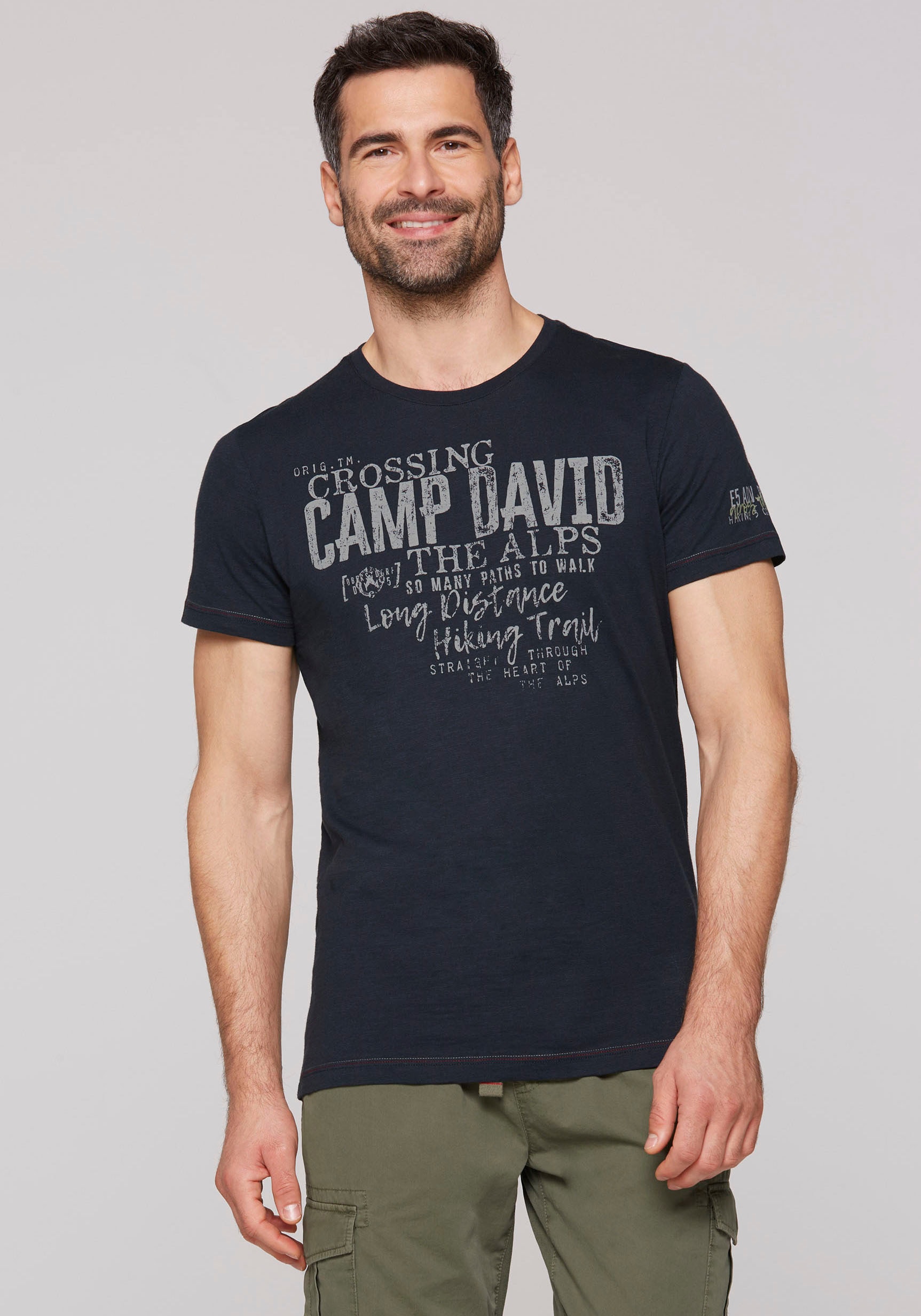 CAMP DAVID T-Shirt, mit Logodrucken von CAMP DAVID