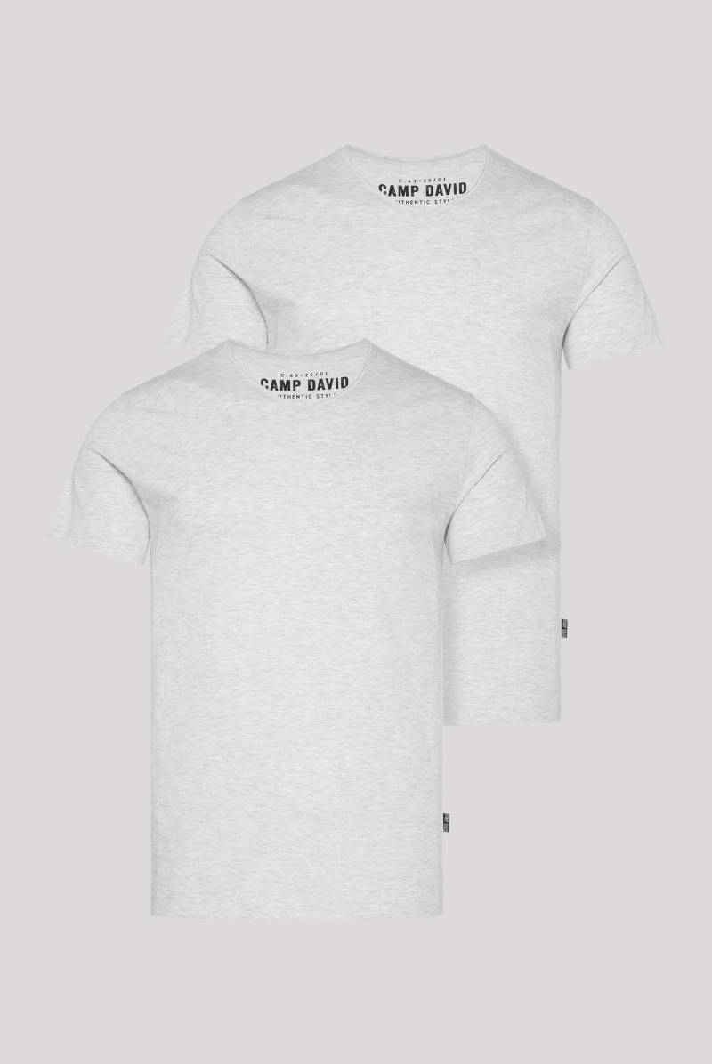 CAMP DAVID V-Shirt, im 2-er Pack von CAMP DAVID