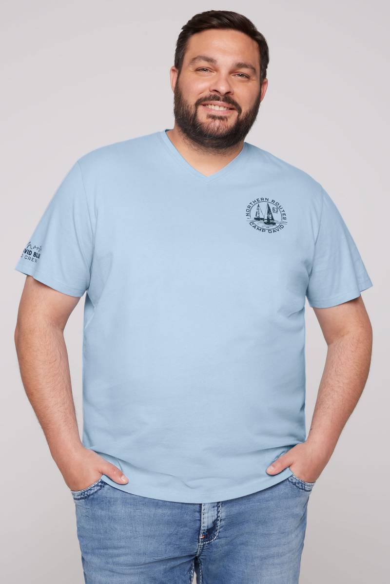 CAMP DAVID V-Shirt, mit maritimen Prints von CAMP DAVID