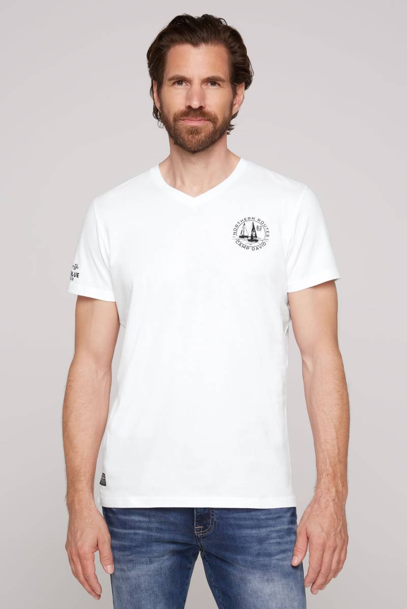 CAMP DAVID V-Shirt, mit maritimen Prints von CAMP DAVID