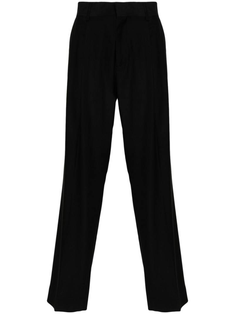 CANAKU mid-rise straight-leg trousers - Black von CANAKU