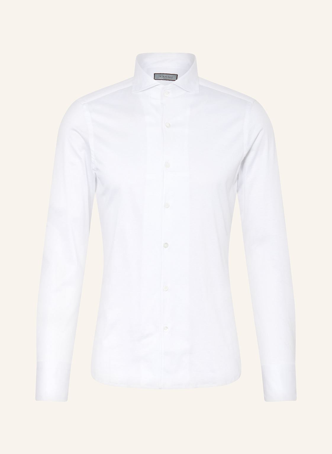 Canali Jerseyhemd Slim Fit weiss von CANALI