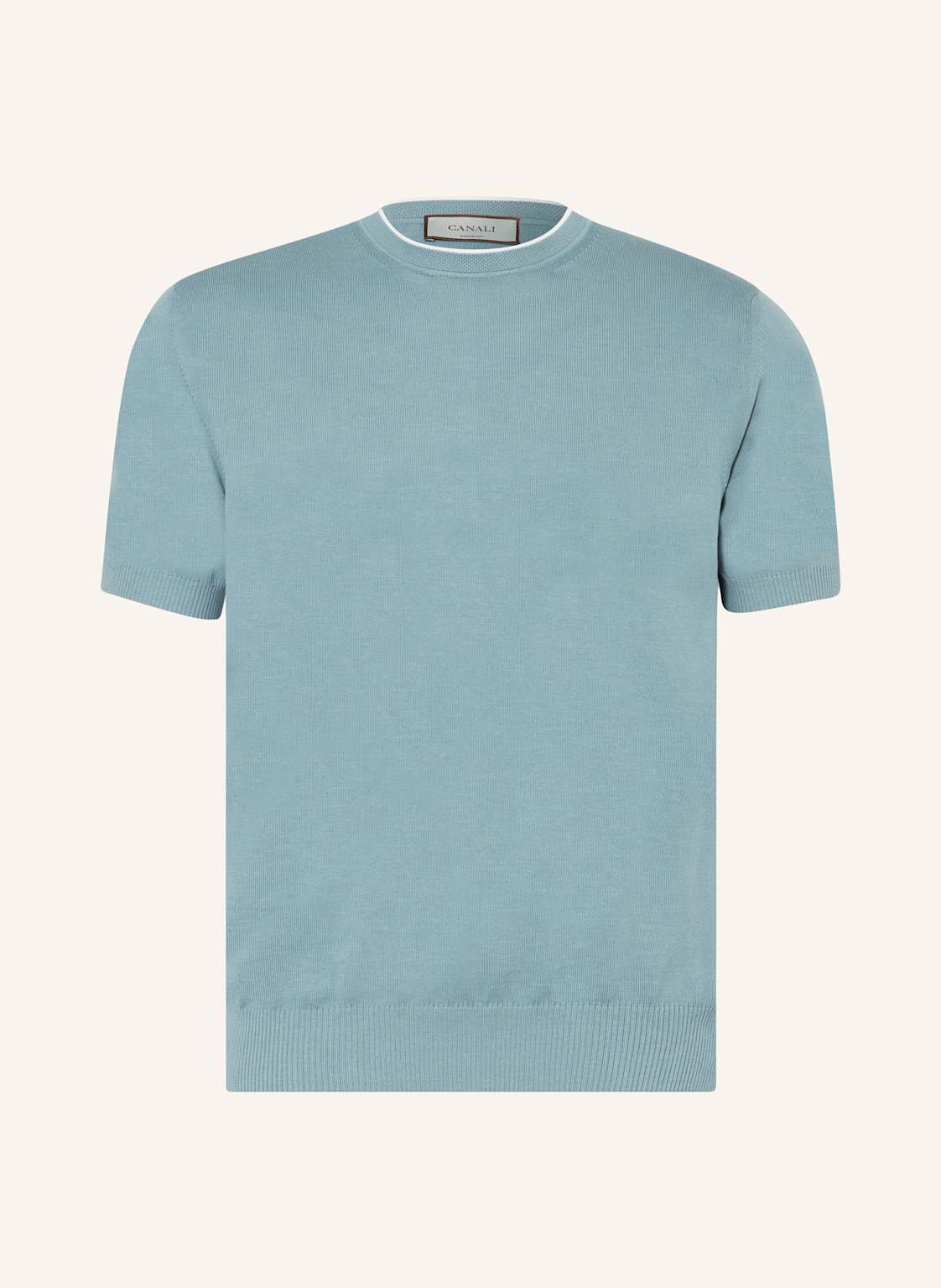 Canali Strickshirt blau von CANALI