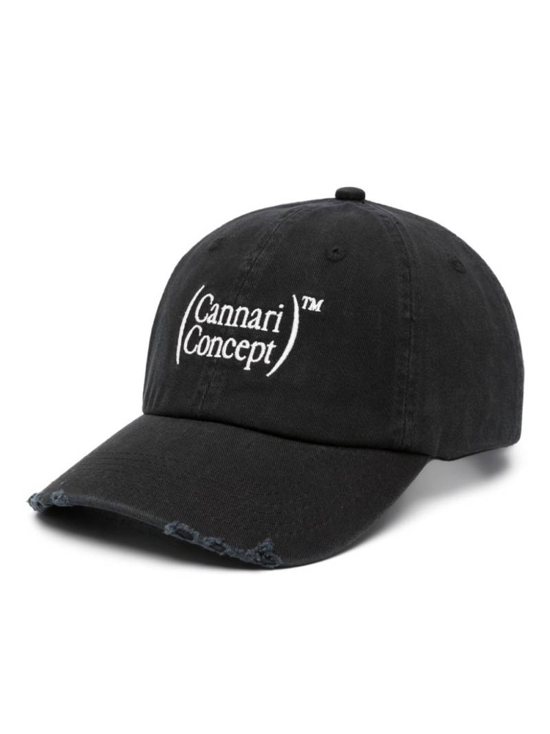 CANNARI CONCEPT logo-embroidered organic cotton baseball cap - Black von CANNARI CONCEPT