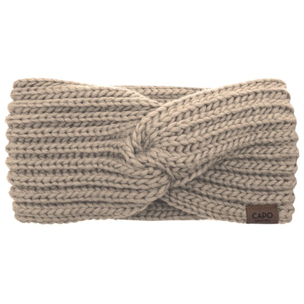 CAPO - Women's Ripped Twisted Headband - Stirnband Gr One Size beige von CAPO