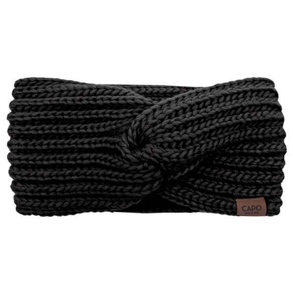 CAPO - Women's Ripped Twisted Headband - Stirnband Gr One Size schwarz von CAPO