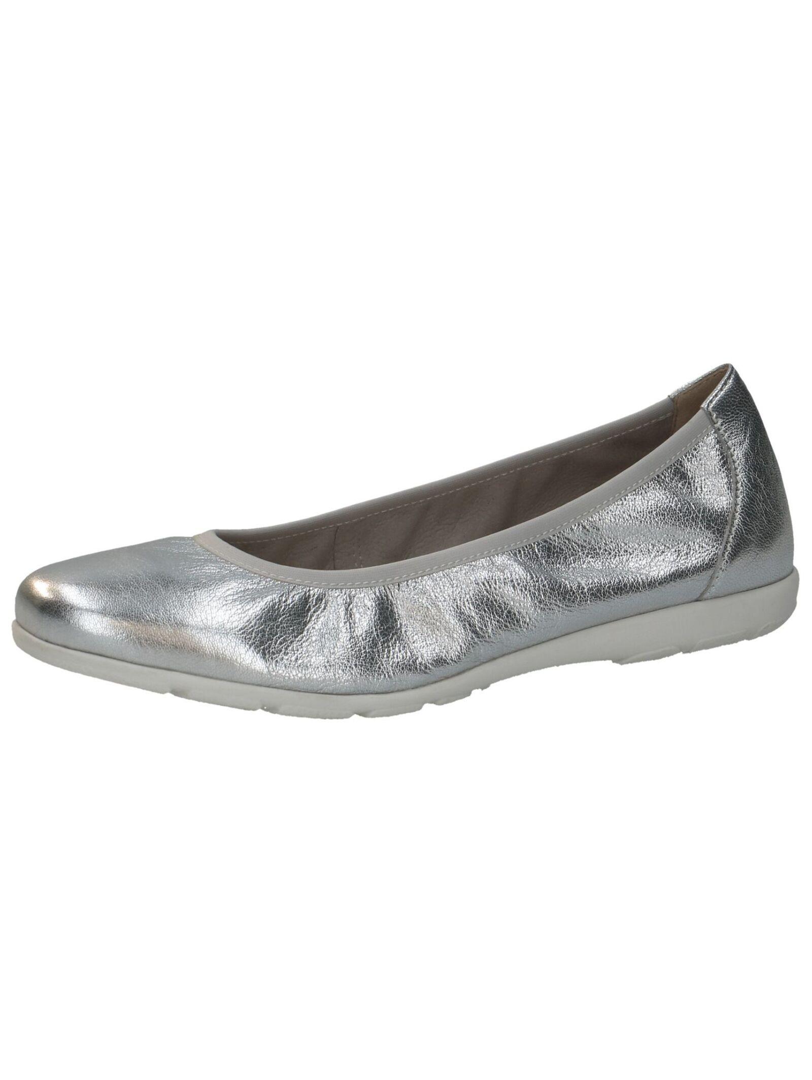 Ballerinas 9-9-22150-42 Damen Silber 37 von CAPRICE