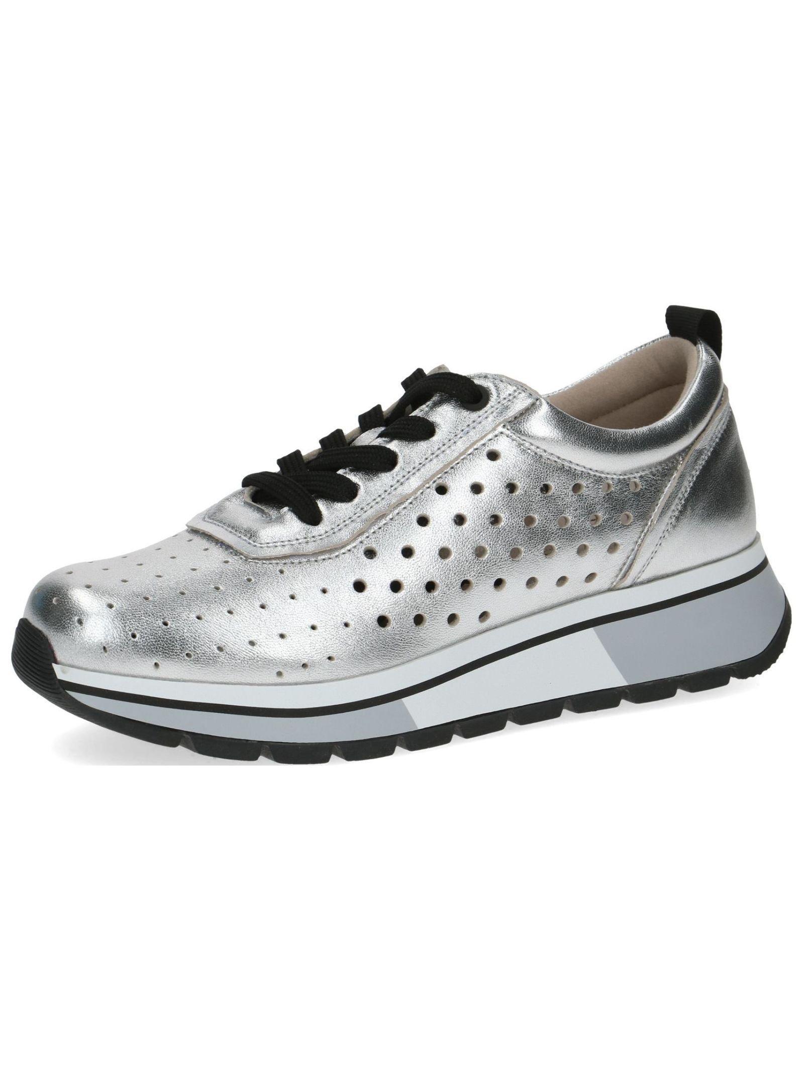 Sneaker Damen Silber 39 von CAPRICE