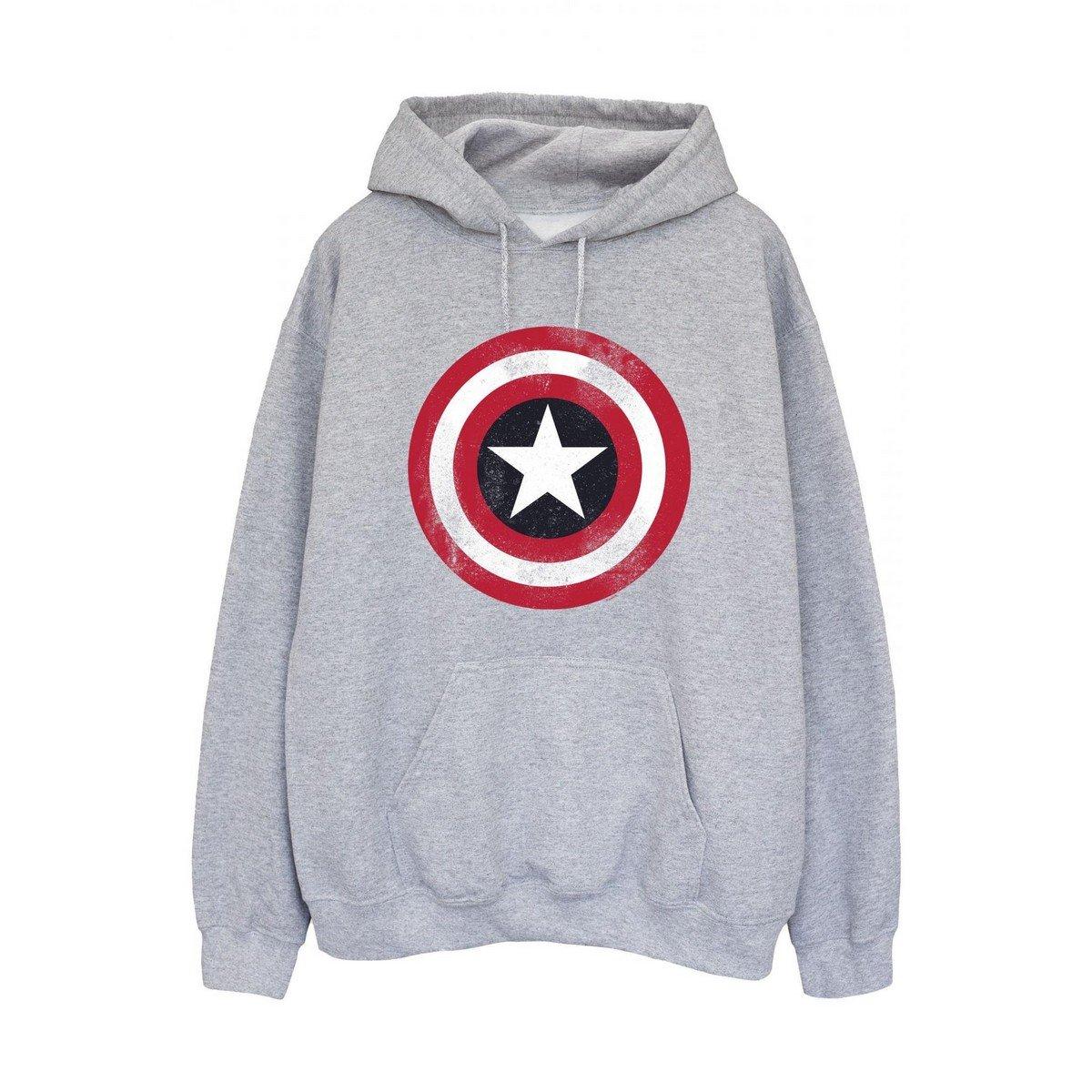 Kapuzenpullover Herren Grau L von CAPTAIN AMERICA