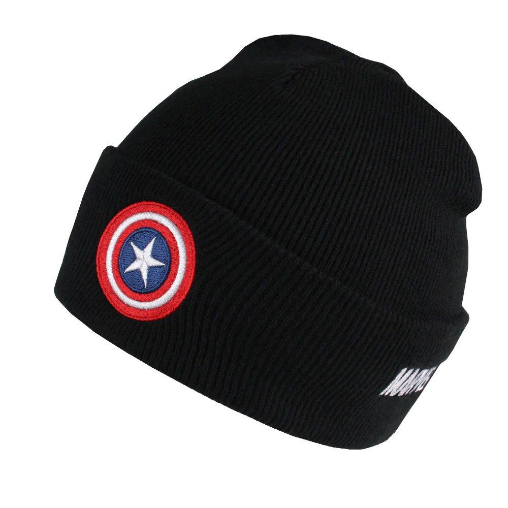 Mütze Herren Schwarz ONE SIZE von CAPTAIN AMERICA