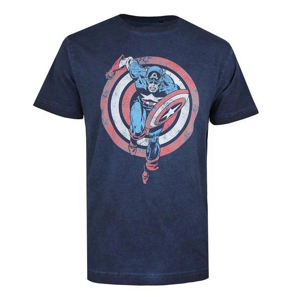 Shield Charge Tshirt Herren Marine L von CAPTAIN AMERICA