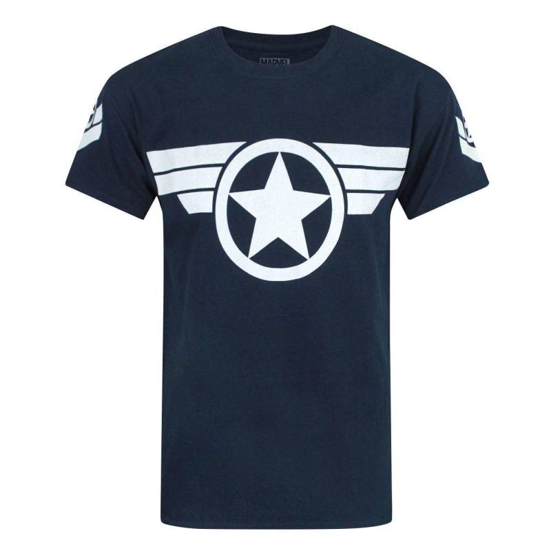 Super Soldier Tshirt Herren Marine S von CAPTAIN AMERICA