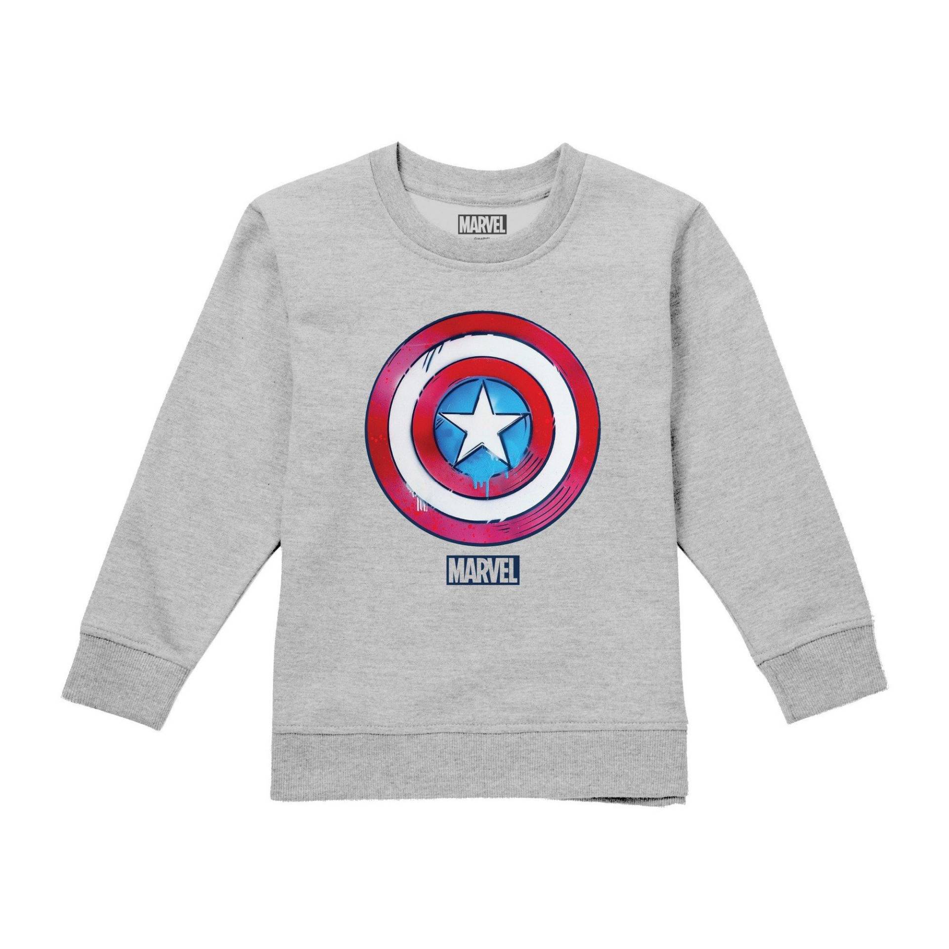 Sweatshirt Mädchen Grau 140 von CAPTAIN AMERICA