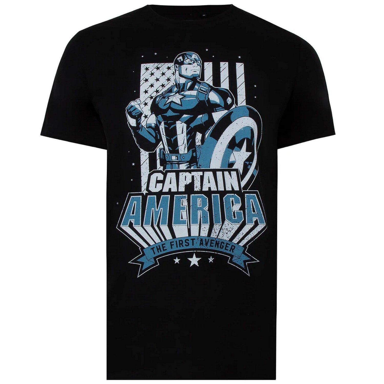 The First Avenger Tshirt Herren Schwarz M von CAPTAIN AMERICA