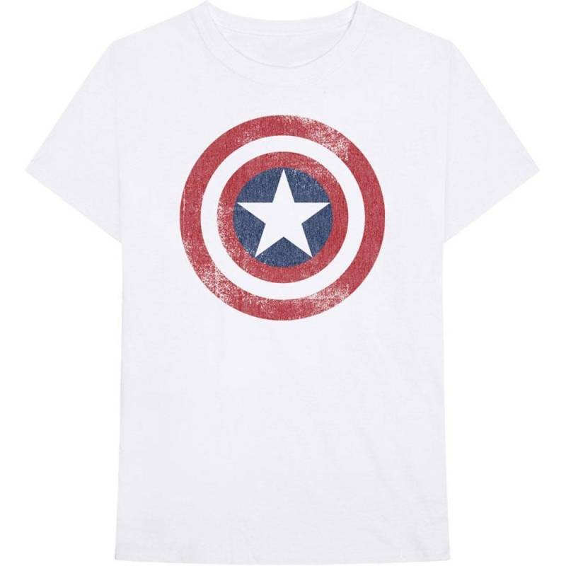 Tshirt Damen Weiss XXL von CAPTAIN AMERICA