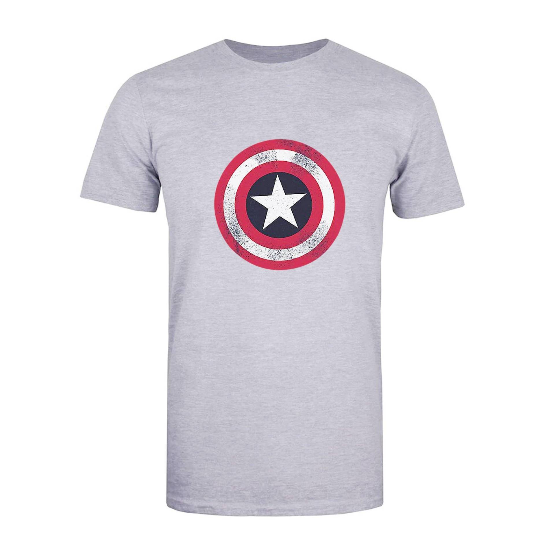 Tshirt Herren Grau L von CAPTAIN AMERICA