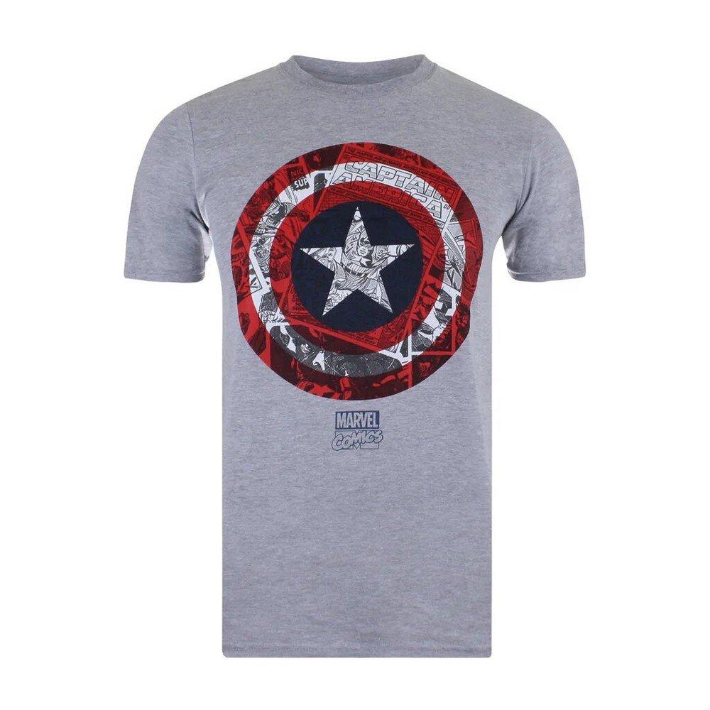 Tshirt Herren Grau XL von CAPTAIN AMERICA