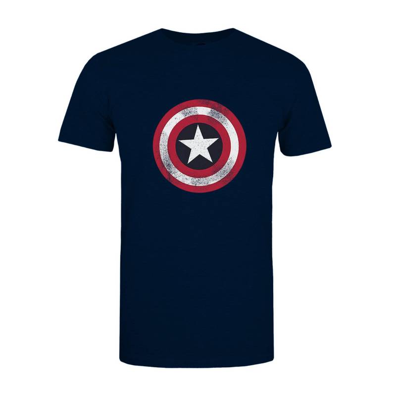 Tshirt Herren Marine M von CAPTAIN AMERICA