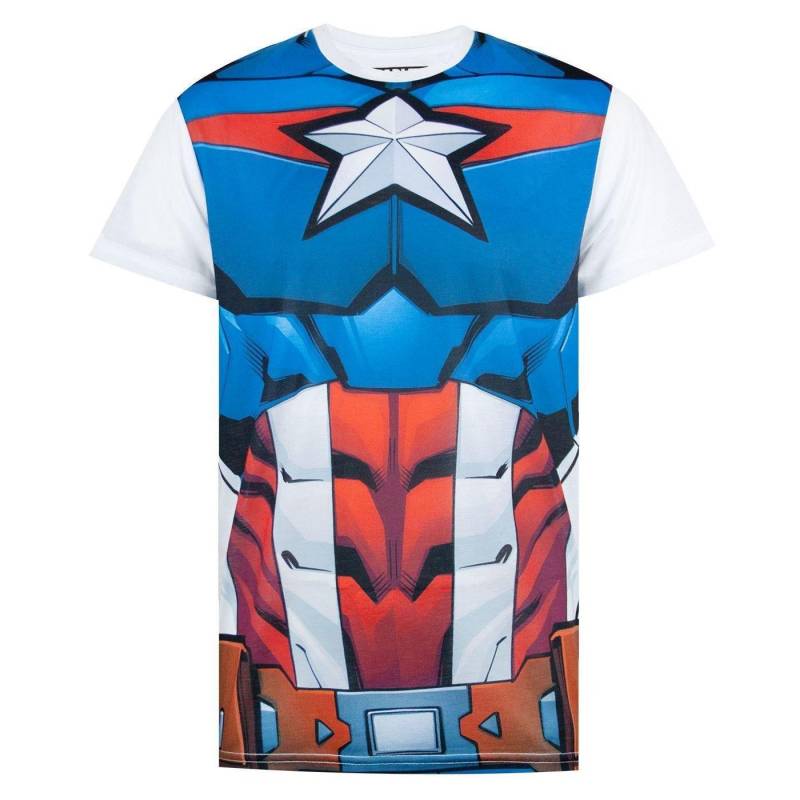 Tshirt Herren Multicolor 3XL von CAPTAIN AMERICA