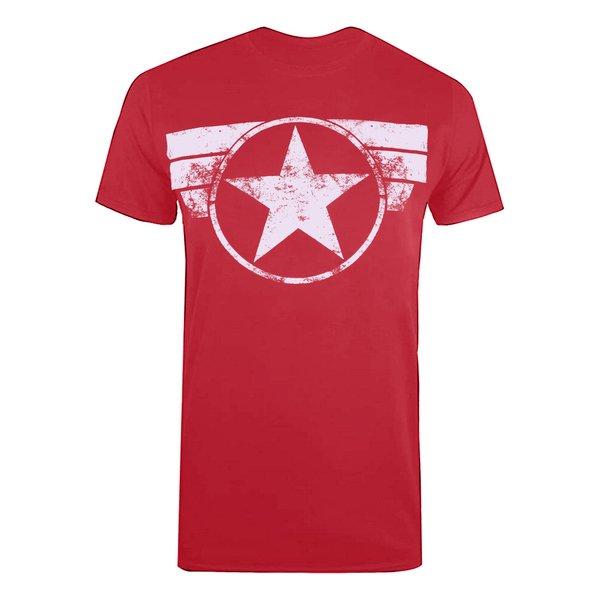 Tshirt Herren Rot Bunt L von CAPTAIN AMERICA