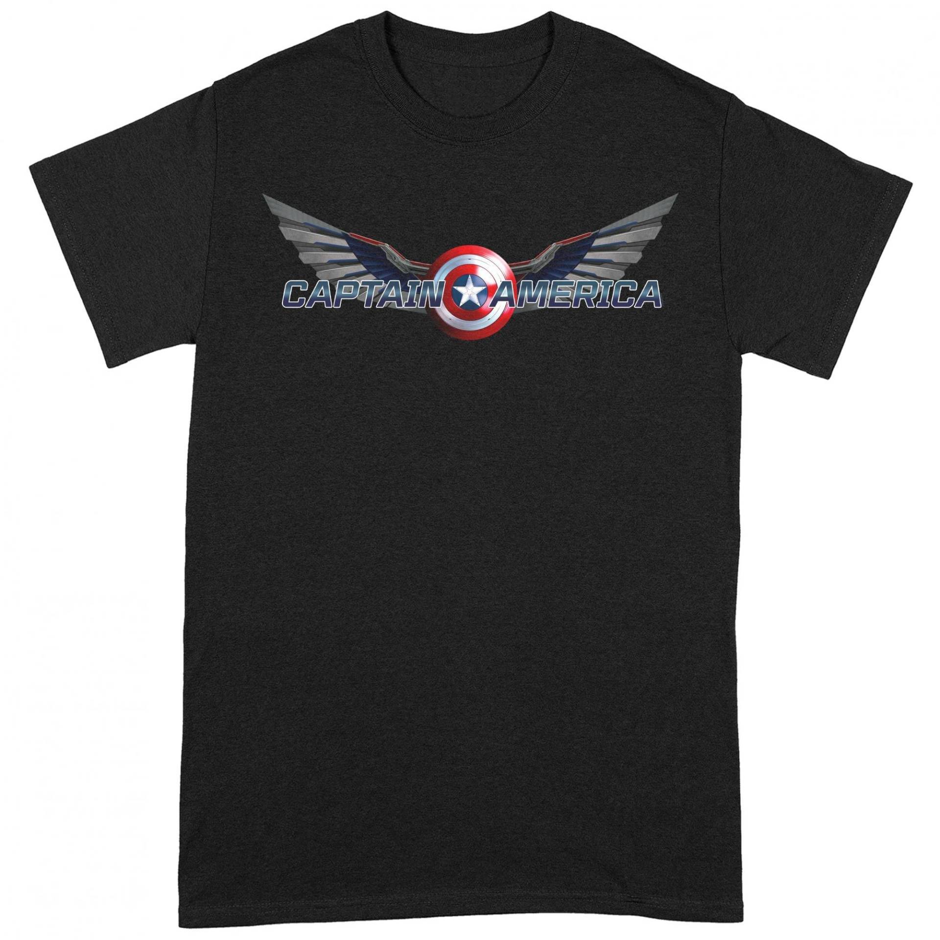 Tshirt Herren Schwarz M von CAPTAIN AMERICA