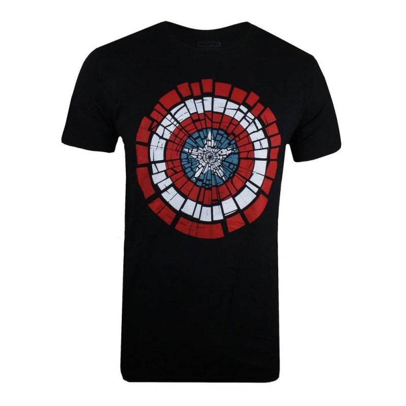 Tshirt Herren Schwarz M von CAPTAIN AMERICA