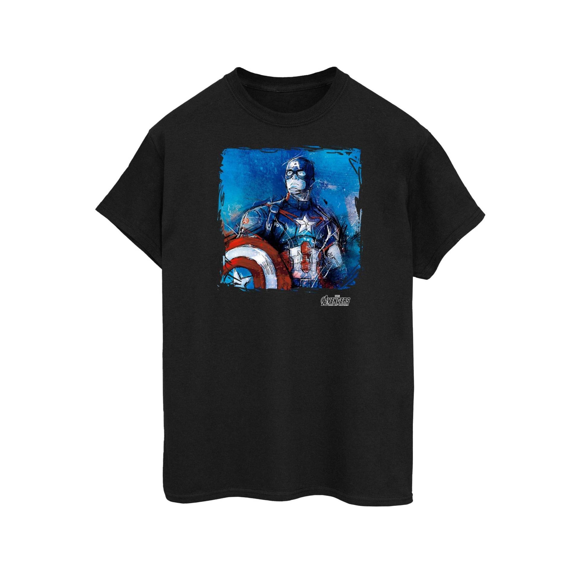 CAPTAIN AMERICA - TShirt, für Herren, Schwarz, Größe M von CAPTAIN AMERICA